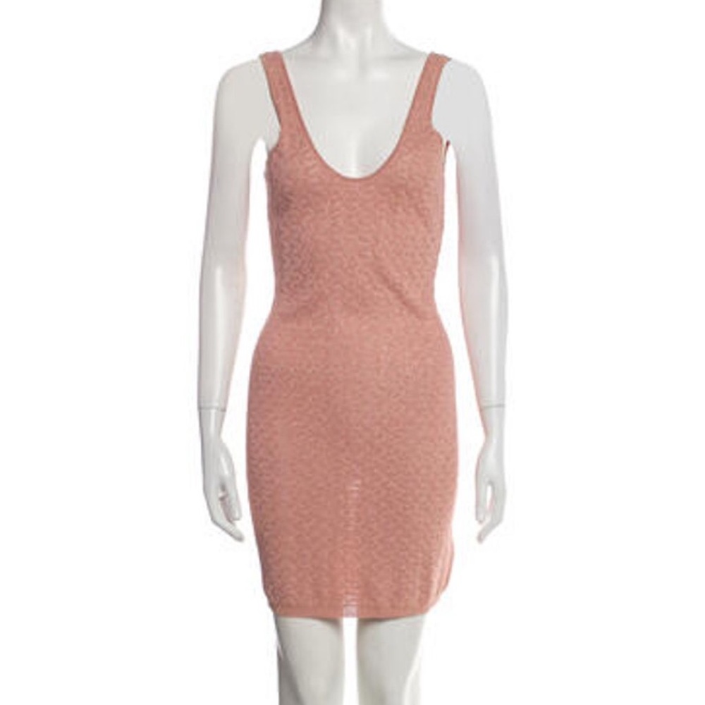 Alexis Sheath metallic & pink dress